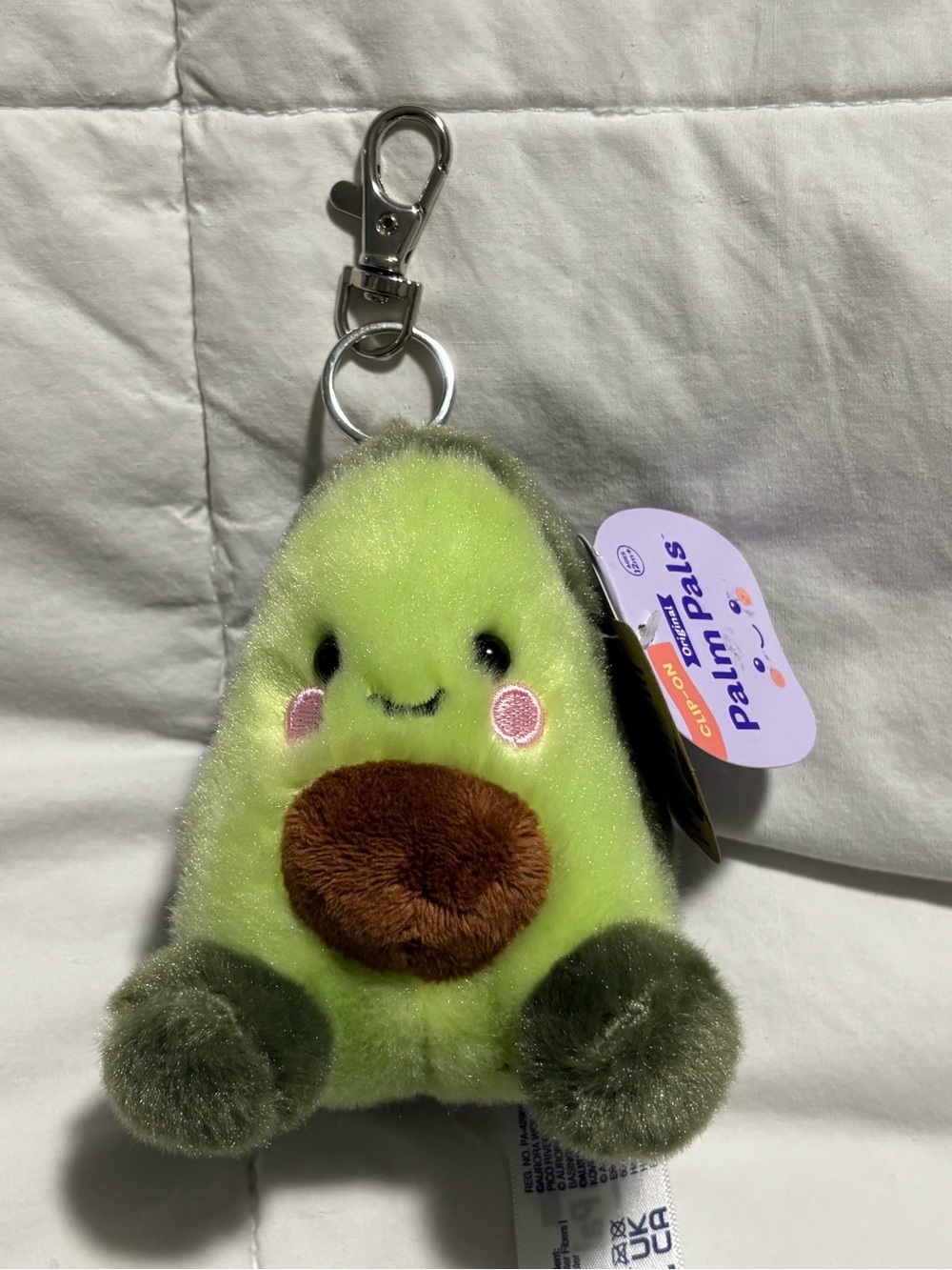 Plush Avocado Keychain Clip-on Palm Pals